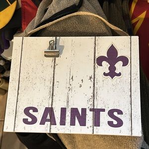 NO Saints Wood Sign